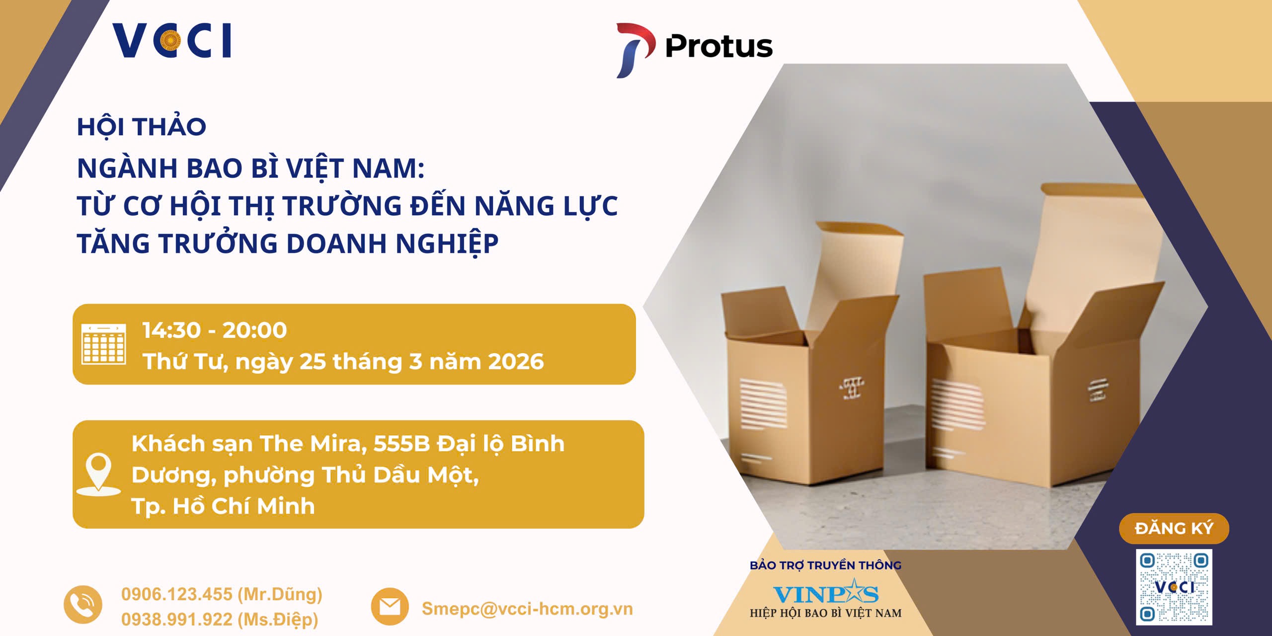 Thư mời tham dự Hội thảo “Ngành Bao bì Việt Nam: Từ cơ hội thị trường đến năng lực tăng trưởng của doanh nghiệp”